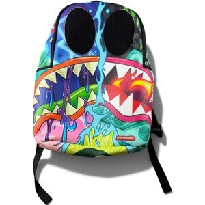 Sprayground Psycho World of Fun Backpack One Size Multi Color Faux Leather Urban